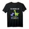 Ich Werde Ein Großer Bruder Dinosaurier T-Shirt – Perfektes Geschenk zur Babyankündigung für Jungen und kleine Brüder