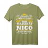 Nico Name Lustiges Majestät Shirt – Personalisierte Geschenkidee für Männer mit dem Namen Nico, King mit Krone für Geburtstag, Weihnachten, Festival & Party