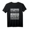 Ich bin stolze Schwester eines gutaussehenden Bruders - Lustiges Damen T-Shirt für Geburtstage, Familienfeste und humorvolle Geschenke
