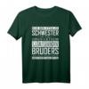 Ich bin stolze Schwester eines gutaussehenden Bruders - Lustiges Damen T-Shirt für Geburtstage, Familienfeste und humorvolle Geschenke