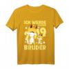 Kinder Ich Werde Großer Bruder 2019 Geschenk Schwangerschaft T-Shirt – Süßes Baby Ankündigungs-Shirt für den großen Bruder