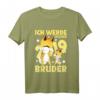 Kinder Ich Werde Großer Bruder 2019 Geschenk Schwangerschaft T-Shirt – Süßes Baby Ankündigungs-Shirt für den großen Bruder