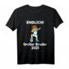 Kinder Einzelkind großes Bruder 2021 T-Shirt – Perfektes Fußball Geschenk für den stolzen Big Brother, Babyshower & Babyparty Geschenkidee