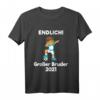Kinder Einzelkind großes Bruder 2021 T-Shirt – Perfektes Fußball Geschenk für den stolzen Big Brother, Babyshower & Babyparty Geschenkidee
