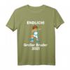 Kinder Einzelkind großes Bruder 2021 T-Shirt – Perfektes Fußball Geschenk für den stolzen Big Brother, Babyshower & Babyparty Geschenkidee