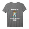 Kinder Einzelkind großes Bruder 2021 T-Shirt – Perfektes Fußball Geschenk für den stolzen Big Brother, Babyshower & Babyparty Geschenkidee