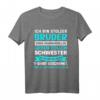 Ich bin stolzer Bruder einer wundervollen Schwester T-Shirt – Lustiges Geschwister Geschenk für Erwachsene, Männer, Frauen & Kinder