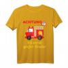 Ich werde großer Bruder Feuerwehr T-Shirt - Lustiges Babyankündigungsgeschenk für den kleinen Bruder mit Baustellen-Design
