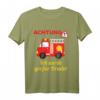 Ich werde großer Bruder Feuerwehr T-Shirt - Lustiges Babyankündigungsgeschenk für den kleinen Bruder mit Baustellen-Design