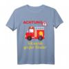 Ich werde großer Bruder Feuerwehr T-Shirt - Lustiges Babyankündigungsgeschenk für den kleinen Bruder mit Baustellen-Design