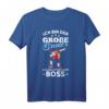 Ich bin der große Bruder das macht mich zum Boss Fußball T-Shirt – Lustiges Geschenk für Neffen, Bruder, Sohn & Patenkind zum Geburtstag oder zur Geburt