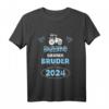 Kinder Schwangerschaft T-Shirt für den großen Bruder 2024 - Süßes Traktor Design zur Geschwisterankündigung