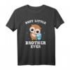 Bester kleiner Bruder aller Zeiten - Süßes Eulen T-Shirt zur Schwangerschaftsankündigung, Baby Shower & Geburtstag Geschenk