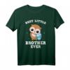Bester kleiner Bruder aller Zeiten - Süßes Eulen T-Shirt zur Schwangerschaftsankündigung, Baby Shower & Geburtstag Geschenk