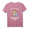 Bester kleiner Bruder aller Zeiten - Süßes Eulen T-Shirt zur Schwangerschaftsankündigung, Baby Shower & Geburtstag Geschenk