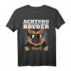 Lustiges Security Hund T-Shirt für den großen Bruder - Achtung Bruder Geschenkidee für Geburtstag, Geburt oder Humorvolle Anlässe