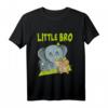 Kinder Kleiner Bruder T-Shirt mit Elefanten-Design - Stolze Geschwister Geschenkidee zur Babyankündigung