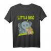 Kinder Kleiner Bruder T-Shirt mit Elefanten-Design - Stolze Geschwister Geschenkidee zur Babyankündigung