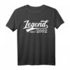 Legende seit 2002 Geschenk 21. Geburtstag - Vintage Retro T-Shirt für den 21. Geburtstag Jahrgang 2002, Lustiges Geschenk für Männer und Frauen