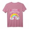 Kinder Große Schwester 2021 Einhorn Regenbogen T-Shirt – Perfektes Geschenk zur Geburt, Babyparty & Weihnachten für werdende große Schwestern