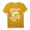 Leveling Up To Big Brother - Großer Bruder T-Shirt als Geschenkidee für zukünftige Brüder, Geschwister & Freunde