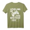 Leveling Up To Big Brother - Großer Bruder T-Shirt als Geschenkidee für zukünftige Brüder, Geschwister & Freunde