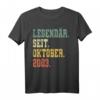 18 Jahre Geburtstag Geschenk Legendär Seit Oktober 2003 T-Shirt – Vintage Dekoratives T-Shirt für Jungen und Mädchen, Perfektes Geschenk für den besonderen Tag