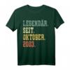 18 Jahre Geburtstag Geschenk Legendär Seit Oktober 2003 T-Shirt – Vintage Dekoratives T-Shirt für Jungen und Mädchen, Perfektes Geschenk für den besonderen Tag