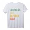 18 Jahre Geburtstag Geschenk Legendär Seit Oktober 2003 T-Shirt – Vintage Dekoratives T-Shirt für Jungen und Mädchen, Perfektes Geschenk für den besonderen Tag