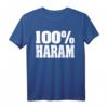 100% Haram - Vallah Haram Habibi Bruder T-Shirt mit lustigem arabischem Spruch – Trendiges Geschenk für Ghetto Brüder & Moslem Freunde