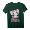 Kinder Kleines Schwester Elefant T-Shirt - Süßes Geschwisterlook Geschenk für Mädchen & Töchter zu Geburt, Geburtstag & Weihnachten