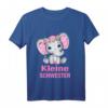 Kinder Kleines Schwester Elefant T-Shirt - Süßes Geschwisterlook Geschenk für Mädchen & Töchter zu Geburt, Geburtstag & Weihnachten