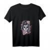Damen La Calavera Catrina Halloween Candy Sugar Skull T-Shirt mit V-Ausschnitt – Gruselige Gothic Mode für Mädchen & Frauen, Perfekt für Halloween