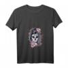 Damen La Calavera Catrina Halloween Candy Sugar Skull T-Shirt mit V-Ausschnitt – Gruselige Gothic Mode für Mädchen & Frauen, Perfekt für Halloween