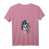 Damen La Calavera Catrina Halloween Candy Sugar Skull T-Shirt mit V-Ausschnitt – Gruselige Gothic Mode für Mädchen & Frauen, Perfekt für Halloween