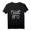 Mittlere Bro Bruder Passendes Geschwister Familie T-Shirt – Perfekt für Familienfotos, Feiern & Geburtstagsankündigungen
