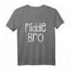 Mittlere Bro Bruder Passendes Geschwister Familie T-Shirt – Perfekt für Familienfotos, Feiern & Geburtstagsankündigungen