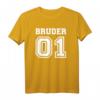 Bruder 01 T-Shirt – Geschenk für Brüder und Geschwister, Liebe zur Familie, klassisch geschnitten, doppelt genähter Saum