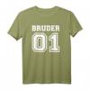 Bruder 01 T-Shirt – Geschenk für Brüder und Geschwister, Liebe zur Familie, klassisch geschnitten, doppelt genähter Saum