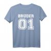 Bruder 01 T-Shirt – Geschenk für Brüder und Geschwister, Liebe zur Familie, klassisch geschnitten, doppelt genähter Saum
