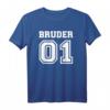 Bruder 01 T-Shirt – Geschenk für Brüder und Geschwister, Liebe zur Familie, klassisch geschnitten, doppelt genähter Saum