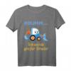 Kinder Großer Bruder T-Shirt mit Bagger - Lustiges Geschenk zur Babyankündigung & Geburt für den kleinen Bruder