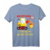 Kinder Großer Bruder T-Shirt - Lustiges Bagger Baustelle Outfit zur Babyankündigung und Geburtstagsgeschenk für den zukünftigen großen Bruder