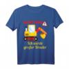 Kinder Großer Bruder T-Shirt - Lustiges Bagger Baustelle Outfit zur Babyankündigung und Geburtstagsgeschenk für den zukünftigen großen Bruder