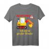 Kinder Großer Bruder T-Shirt - Lustiges Bagger Baustelle Outfit zur Babyankündigung und Geburtstagsgeschenk für den zukünftigen großen Bruder