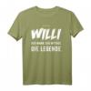 Willi T-Shirt, lustige Geschenkidee - Personalisiertes Funshirt mit Spruch 'Der Mann. Der Mythos. Die Legende.' für Geburtstag, Weihnachten & Party