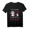 Kinder Einhorn Herz Geschenk Mädchen - Ich werde Große Schwester 2021 T-Shirt für werdende große Schwestern, Geburtstags- und Geschwistergeschenke