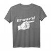 Er war's Sie war's Du warst es - Lustiges Comic Hand Fun T-Shirt für Partner, Geschwister, Lehrer & Schwangere mit Humor