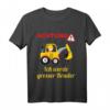 Kinder Groß Bruder Bagger T-Shirt – Lustiges Geburtsspruch Outfit für den Sohn, der bald großer Bruder wird, perfekt als Geschenk zur Geburt und Babyankündigung