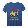 Kinder Groß Bruder Bagger T-Shirt – Lustiges Geburtsspruch Outfit für den Sohn, der bald großer Bruder wird, perfekt als Geschenk zur Geburt und Babyankündigung